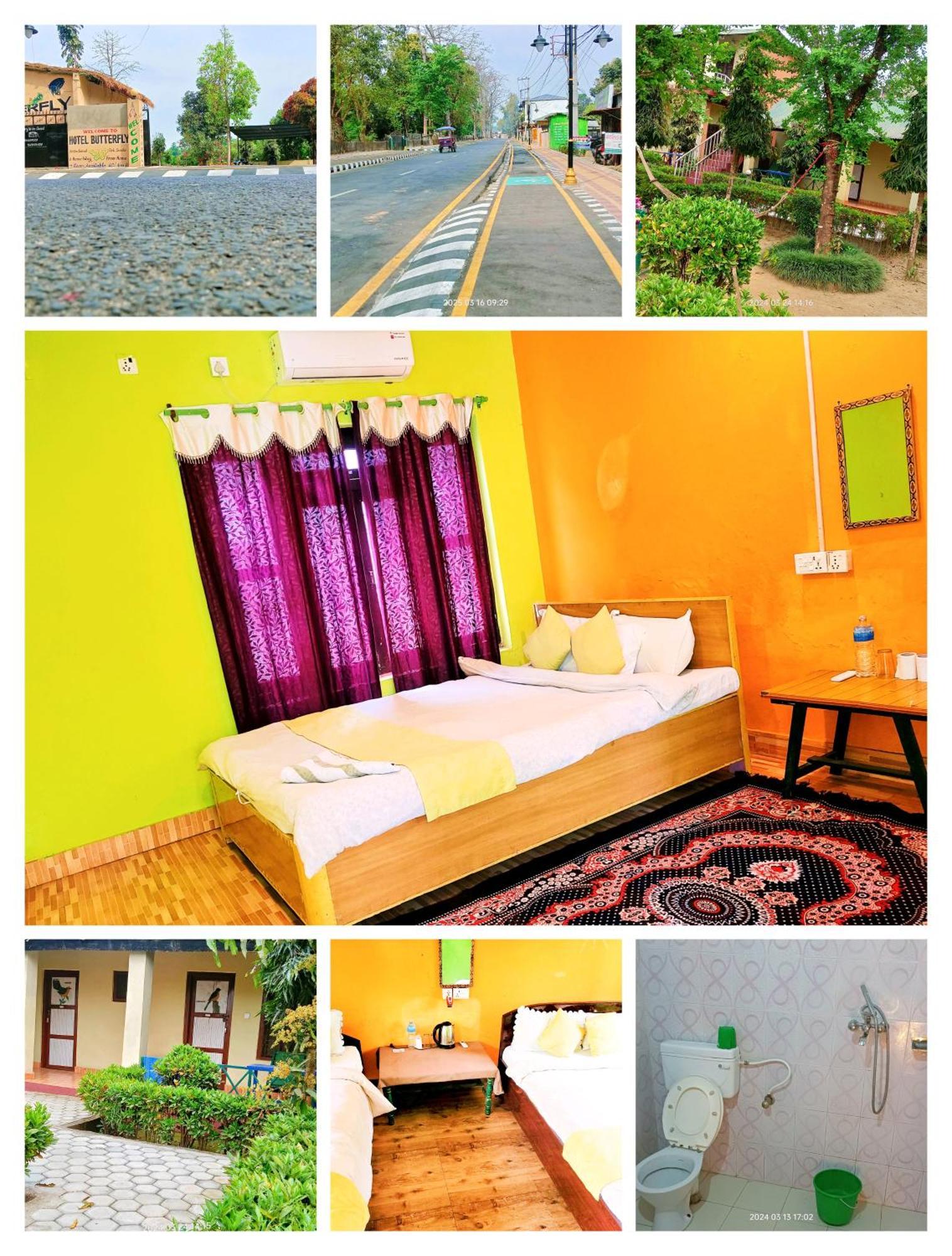 Hotel Butterfly Sauraha Exterior foto